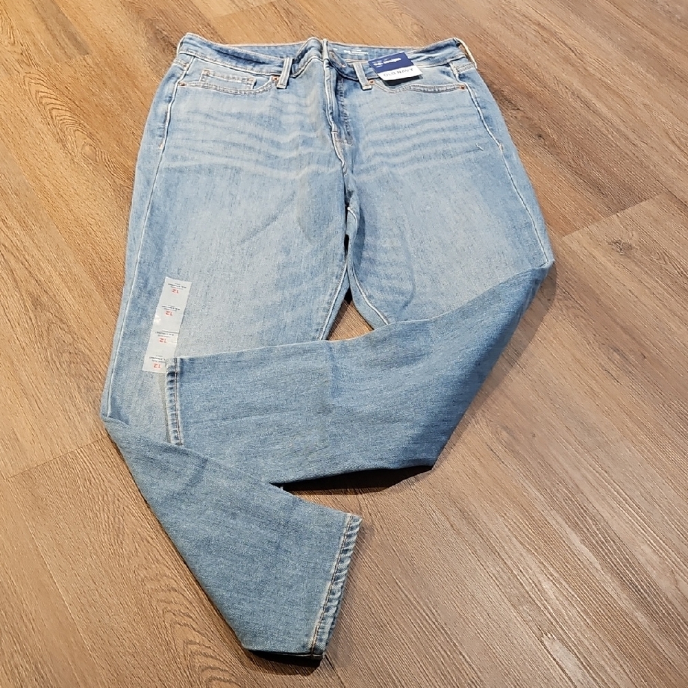 Old Navy Light Blue Straight-Leg Womans Jeans sz 12